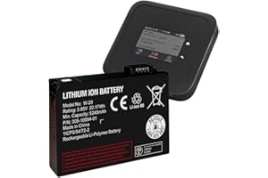 QOUTMCUY 5240mAh W-20 Battery,Higher Capacity Replacement Battery for Netgear Nighthawk 5G WiFi 6 Mobile Hotspot, AT&T W-20 M5 MR5000 MR5200,M6 (MR6150, MR6550) Mobile Hotspot Router.