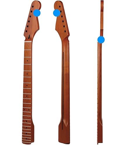 Amazon.com: Amuic Electric Guitar Neck, 22 Frets Wenge Neck with