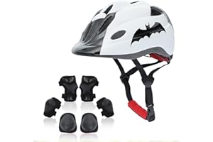 Atphfety Kids Helmet Set for Boys Girls Age 3-8 with Knee Elbow Pads Wrist Guards for Bike Skating Skateboard Cycling Scooter Rollerblading
