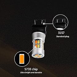 Super Bright 3157 Amber/White Switchback Turn
