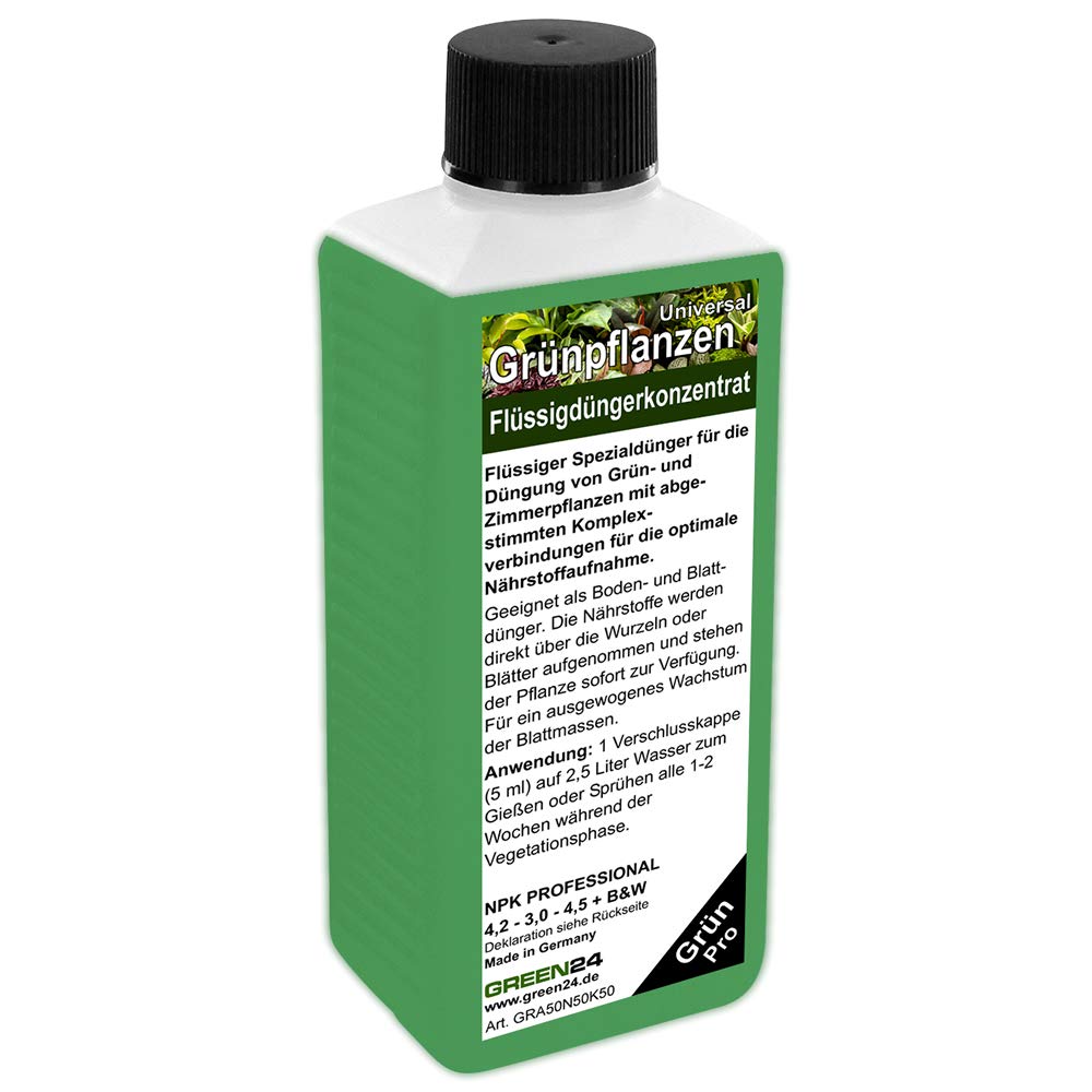 GREEN24 Green Plants Liquid Fertilizer Feed, 250 ml (High Tech, Liquid Fertilizer Concentrate, Comprehensive Instructions)