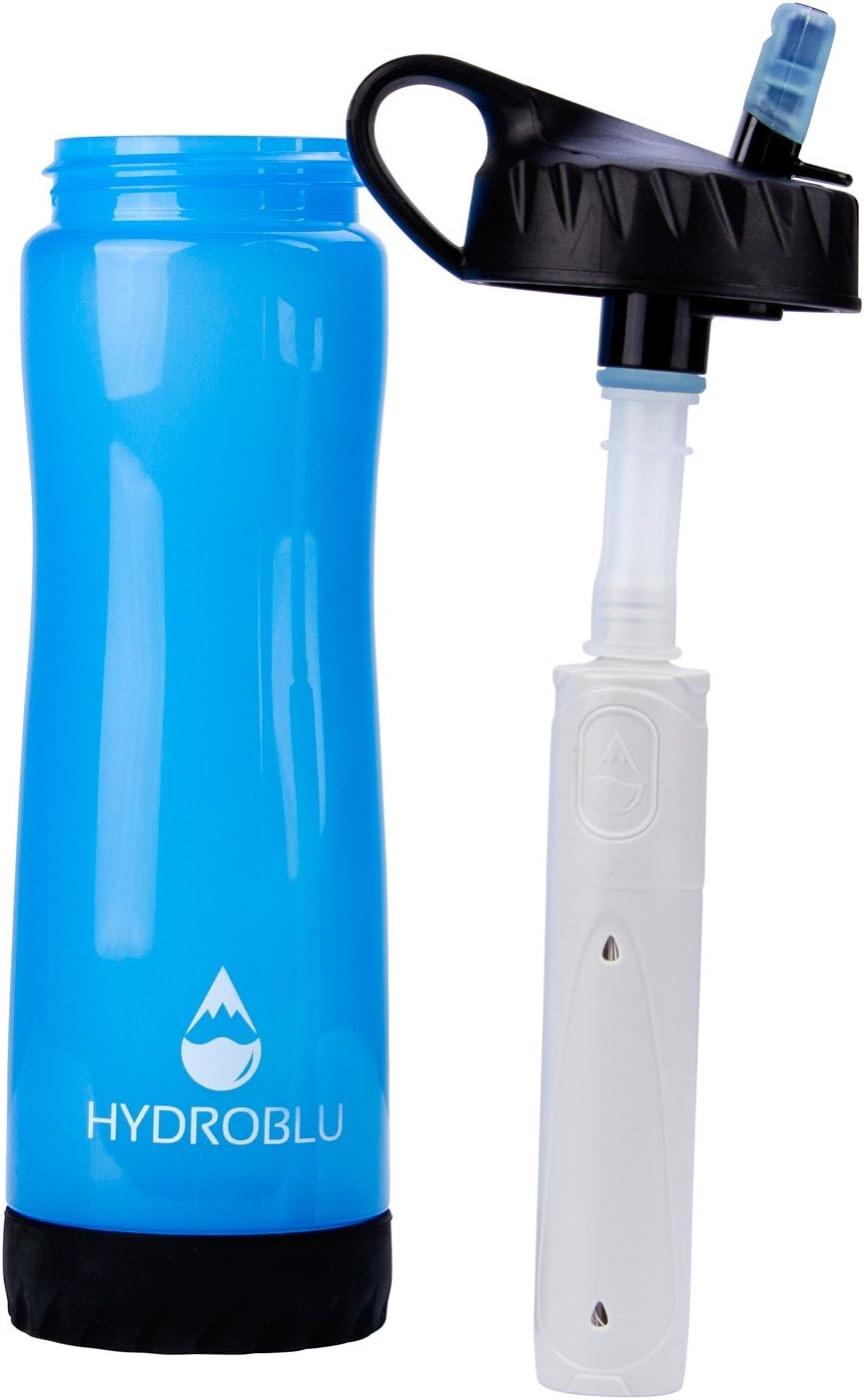 Clear Flow Water Bottle and Water Filter Combo