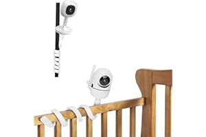 Mippko Baby Monitor Mount Works for HelloBaby HB65/HB66/HB248,ANMEATE SM935E/SM650,Nanit Pro Smart Baby Monitor&Flex Stand Baby Monitor,Bonoch,ChildsFarm Baby Monitor,27.5 inch Flexible Arm