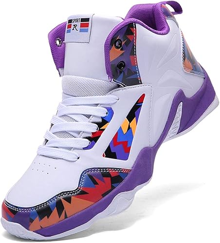 Amazon Atoeti バスケットシューズ メンズ Puレザー バッシュ ハイカットスニーカー レディース ランニング フィットネスシューズ 男女兼用 シューズ バッグ