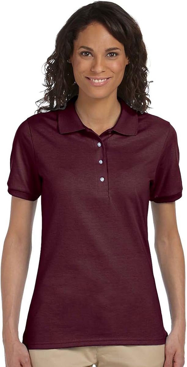 Jerzees Ladies' SpotShield Jersey Polo Shirt at  Women’s Clothing store