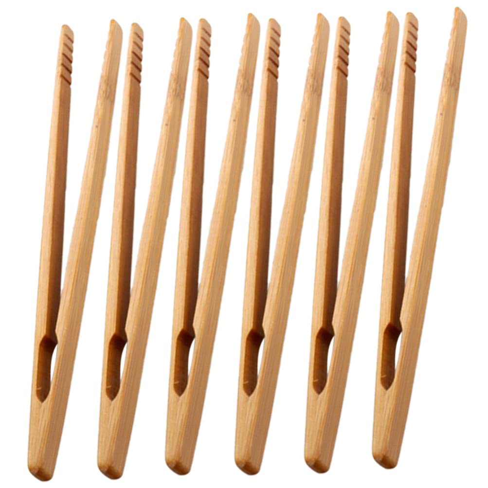 Toyvian 6pcs Educational Wooden Tweezers Toys Fine Motor Skill Toys for Boys and Girls