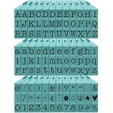 PEGZ Alphabet Stamps American Typewriter 1/4" Medium Size 108 Piece Bundle