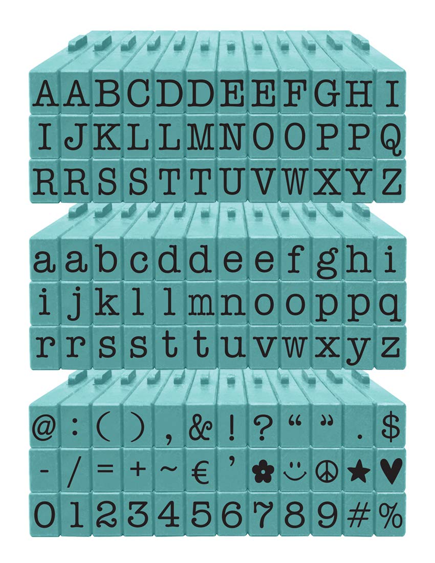Contact USA Medium 108 Piece American Typewriter PEGZ® Bundle Rubber Stamps