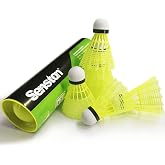 Senston Badminton Shuttlecocks Badminton Shuttlecocks Birdies Durability Stability Shuttlecock for Outdoor Indoor Sports Activities/Training