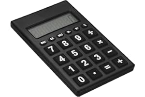 PATIKIL Desktop Calculator, Large 8 Digit LCD Display Portable Desk Calculator Standard Function for Home Office Style 2, Bla