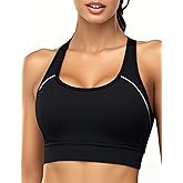 Sports Bras for Women High Support, Adjustable High Impact Sports Padded Seamless Scoop Neck Comfortable Bras(XL)