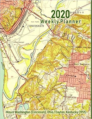 2020 Weekly Planner Mount Washington Cincinnati Ohio Dayton Kentucky 1955 Vintage Topo Map Cover Amazon Es Handy Books Noon Sun Libros En Idiomas Extranjeros