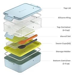linoroso Stackable Bento Box Adult Lunch Box | Meet
