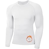 Poekuao Thermal Compression Shirts for Men Long Sleeve Fleece Lined Base Layer Top Athletic Undershirt Cold Weather Gear