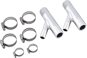 BBBBOX GRT A Pair 1 INCH to 5/8 CAB Heater Y Fittings UTV SXS RZR CAN AM Polaris Made from Aluminum