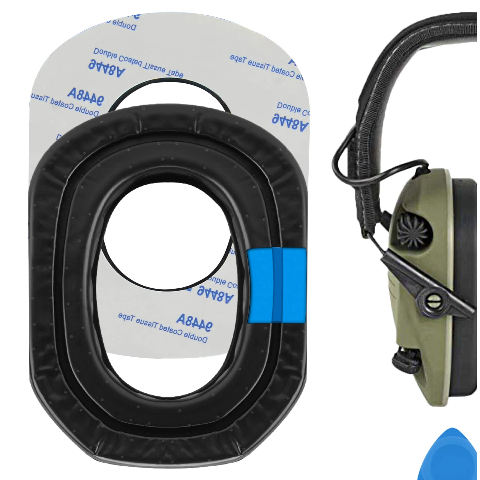 Geekria Sport Cooling-Gel Replacement Ear Pads for Walkers Razor Slim, Digital, Razor Bluetooth, Razor XTRM, XCEL, XCEL BT Headsets Ear Muffs, High Density Noise Reduction Shooting Earmuff