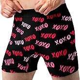 Mens Lipstick Kisses All Over Boxer Briefs Valentines Day Underwear