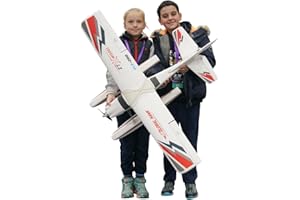 PLAYSTEM Global Hawk 2.4 GHz 1.2m RC Seaplane Smart Trainer Airplane- 4 Channel Remote RTF- Lithium Battery and Optional Floats Included