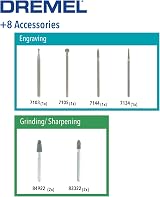 Dremel 682 Glass Etching Set 8 Accessories for Etching Engraving view 2