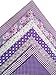 levylisa 19.7” x 19.7” 7pcs Purple Floral Dot Stripe Cotton Fabric Fat Quarter Bundle Patchwork Quilting Fabric Sets Sewing Fabric Patchwork Flower Dots DIY Quilting Handmade Craft