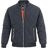MAGNIVIT Men's Bomber Jacket Winter Fall Quilted Puffer Jacket Warm Padded Coats