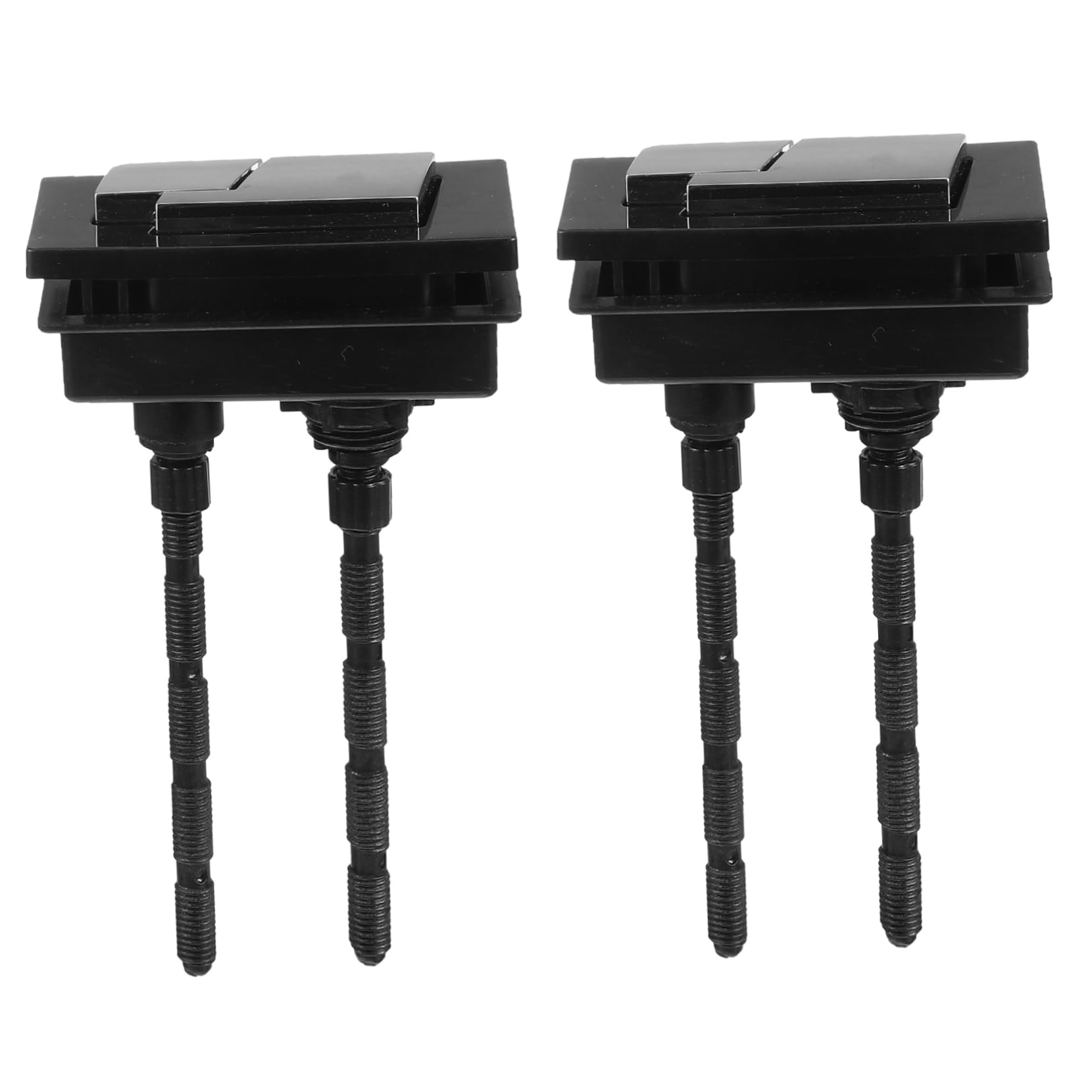 DOITOOL 2pcs Toilet Flush Button Flush Tank Button Toilet Dual Push Button Toilet Water Tank Push Button Square Toilet Button Closestool Tank Button Durable Toilet Button Dropshipping Abs
