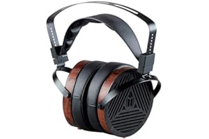Monolith M1060 Over Ear Planar Magnetic Headphones - Black/Wood With 106mm Driver, Open Back Design, Comfort Ear Pads For Stu