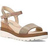 VANELi Womens Cedra Metallic Rhinestone Casual Sandals Casual Mid Heel 2-3" - Brown - Size 7.5 M