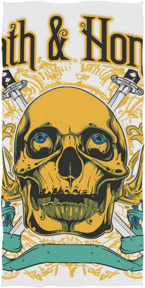 FAJRO Death And Honour Sports Towel Bath towel Multipurpose Use