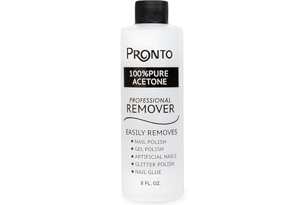 Pronto 100% Acetone Gel Nail Polish Remover - Gel Polish Remover for Nails | Acetone Nail Polish Remover For Nails for Remova