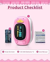 HealthTree Child Pulse Oximeter Oxygen Monitor for Kids OLED Display view 7
