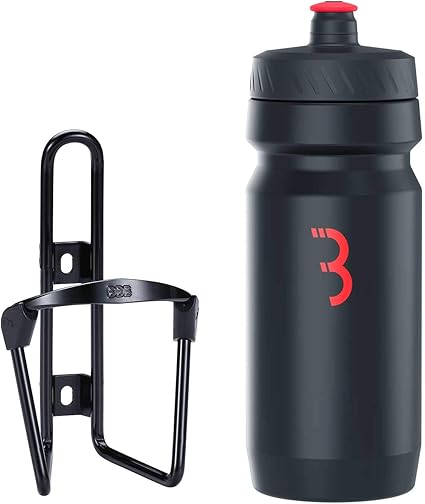 black cycling bottle