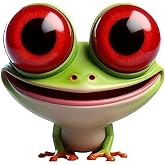 2 pcs Frogs Drinking Coffee Funny Car Bumper Sticker,6 Inch Vinyl Decal, Waterproof,Die-Cut for Windows,Laptops W-05