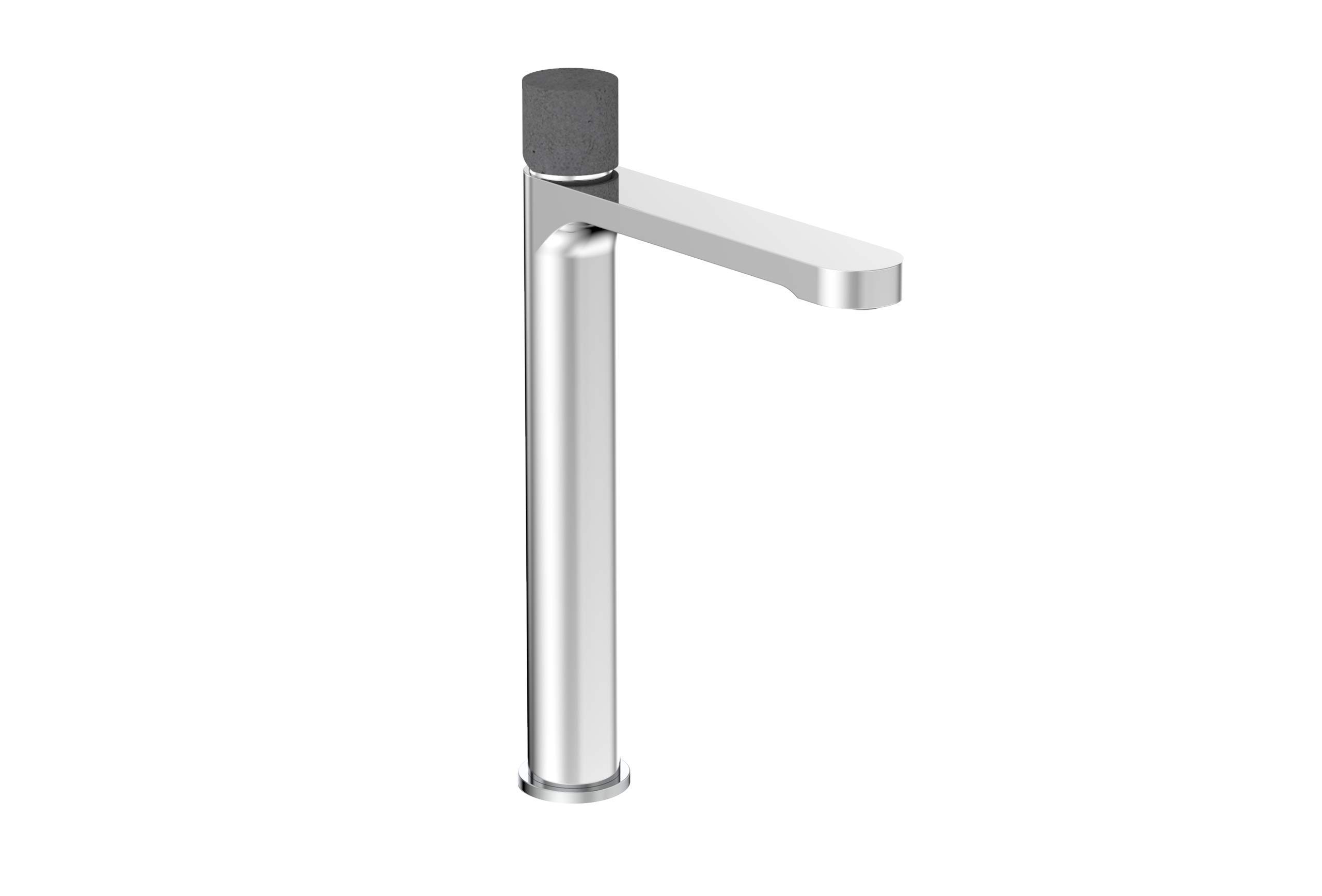ANDEMEN 19B03HC 2HG High Spout Bathroom Sink Mixer Tap with Chrome Finish with Cement Handle Honolulu Collection