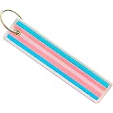 Zigvert LGBT Bisexual Lesbian Rainbow Non-Binary Transgender Flag Keychain
