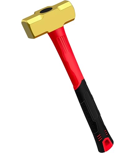 WEDO Brass Sledge Hammer With Fiberglass Handle, Die-Forged