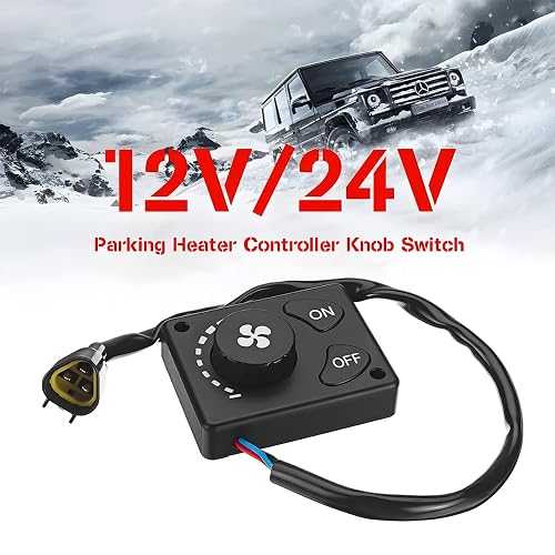 Universal DC 12V/24V Parking Heater Controller Switch - Knob Control With Timer For Car, Truck Air Heater - View #2