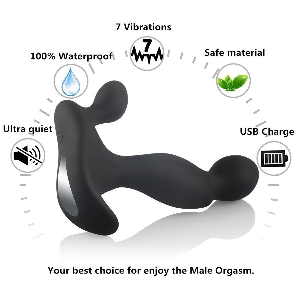 Siweite Rechargeable Wireless Handheld Wand Massager Body Massage Mini USB Waterproof For Back Neck Shoulder Pain Relief Black