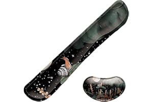 LIZPARE Keyboard Wrist Rest Mouse Wrist Support Set, Memory Foam Wrist Rest Pad for Computer Laptop Keyboard Mouse, Ergonomic Wrist Cushion Support for Typing Pain Relief, Gaming Home Office, Snail