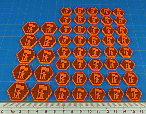 TI4: Infantry Token Set, Fluorescent Orange (50)
