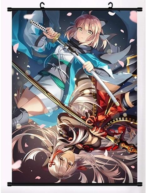 Amazon 運命グランドオーダーアニメスクロールポスターハンギング絵画セクシーな女の子リール家の装飾壁アート16x24inch 40x60cm アニメ 萌えグッズ 通販