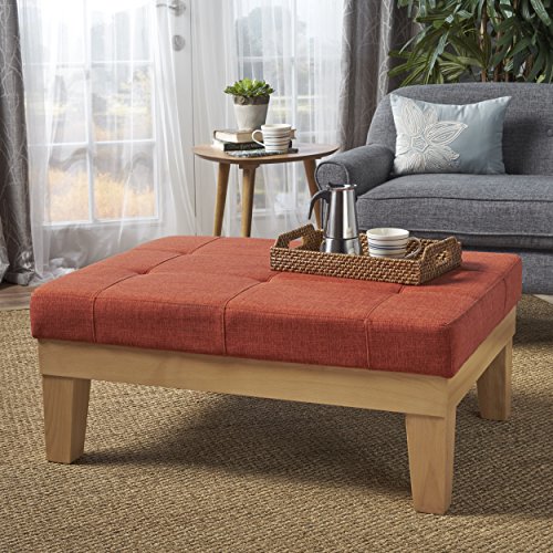 Gerstad Ottoman Coffee Table Mid Century Danish Modern Styling Upholstered In Muted Orange Fabric Buy Online In Cayman Islands Missing Category Value Products In Cayman Islands See