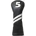 Golf Club Covers,4pcs or 1pc Golf Head Covers for Woods and Driver Fairway Hybrids Women Men