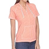 Pimatee Zip Hoodie Women Cotton Blend Hoodie Zip Up Pocket Sleeve Jacket,Comfortable for Everyday Wear