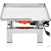 35&times;35cm Concrete Vibration Table, 110V Small Vibrating Test Bench Stainless Steel 44 lbs for reducing material gaps and increasing concrete compactness