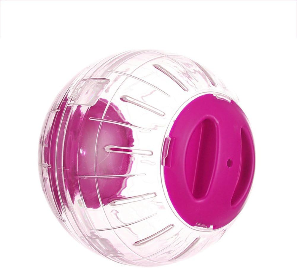WYKsoku Pet Toys, Fun Running Ball Plastic Grounder Jogging Hamster Pet Small Exercise Toy 12cm - Pink