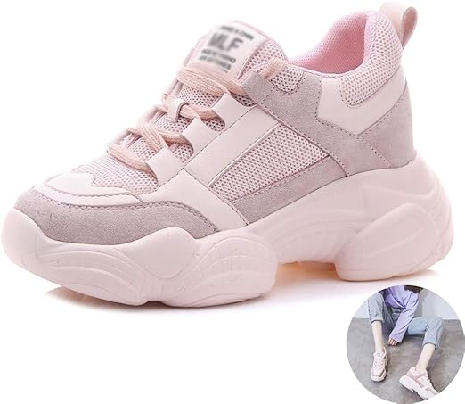 pink color sneakers
