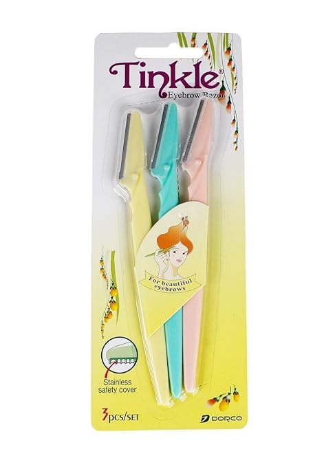 Tinkle Eyebrow Razor 3 Pack, D120