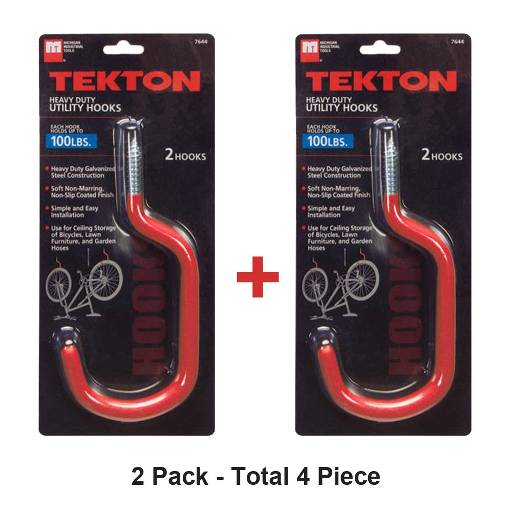 Ceiling Mount Tekton 7644 Heavy Duty Bike Hooks 2 Piece Home
