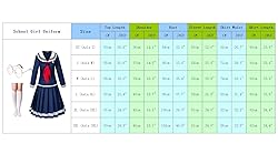 Classic Japanese Anime Kawaii Sailor Dress Skirt